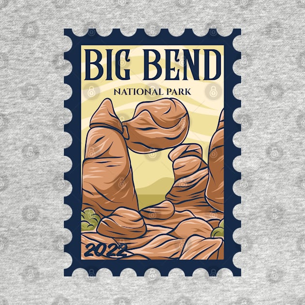 Big Bend National Park 2022 Stamp by CardboardCotton